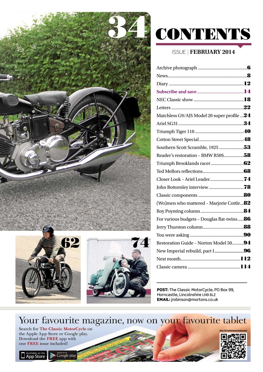 The Classic MotorCycle Preview Pages