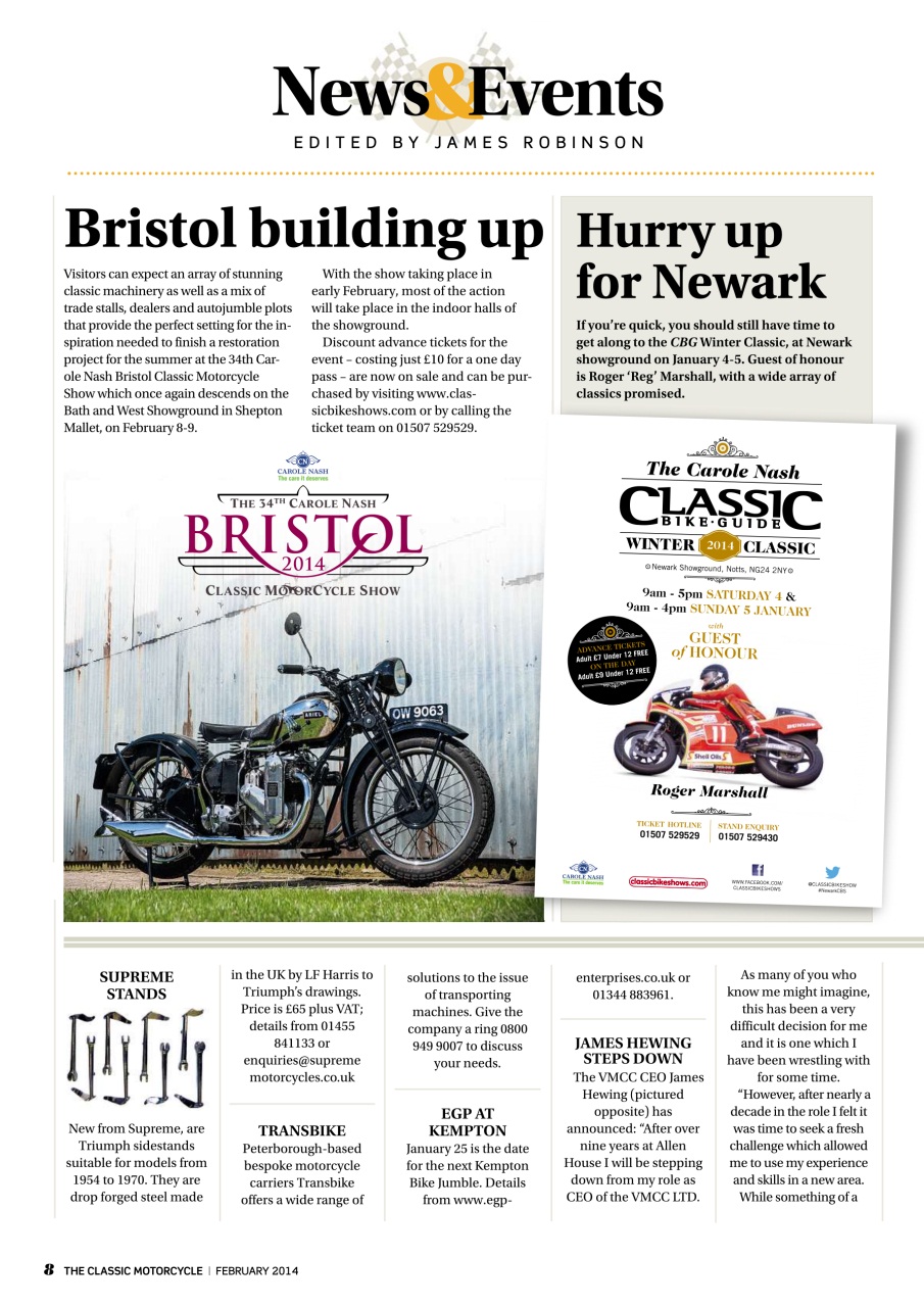 The Classic MotorCycle Preview Pages