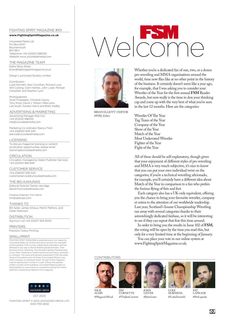 Wrestletalk Magazine Preview Pages