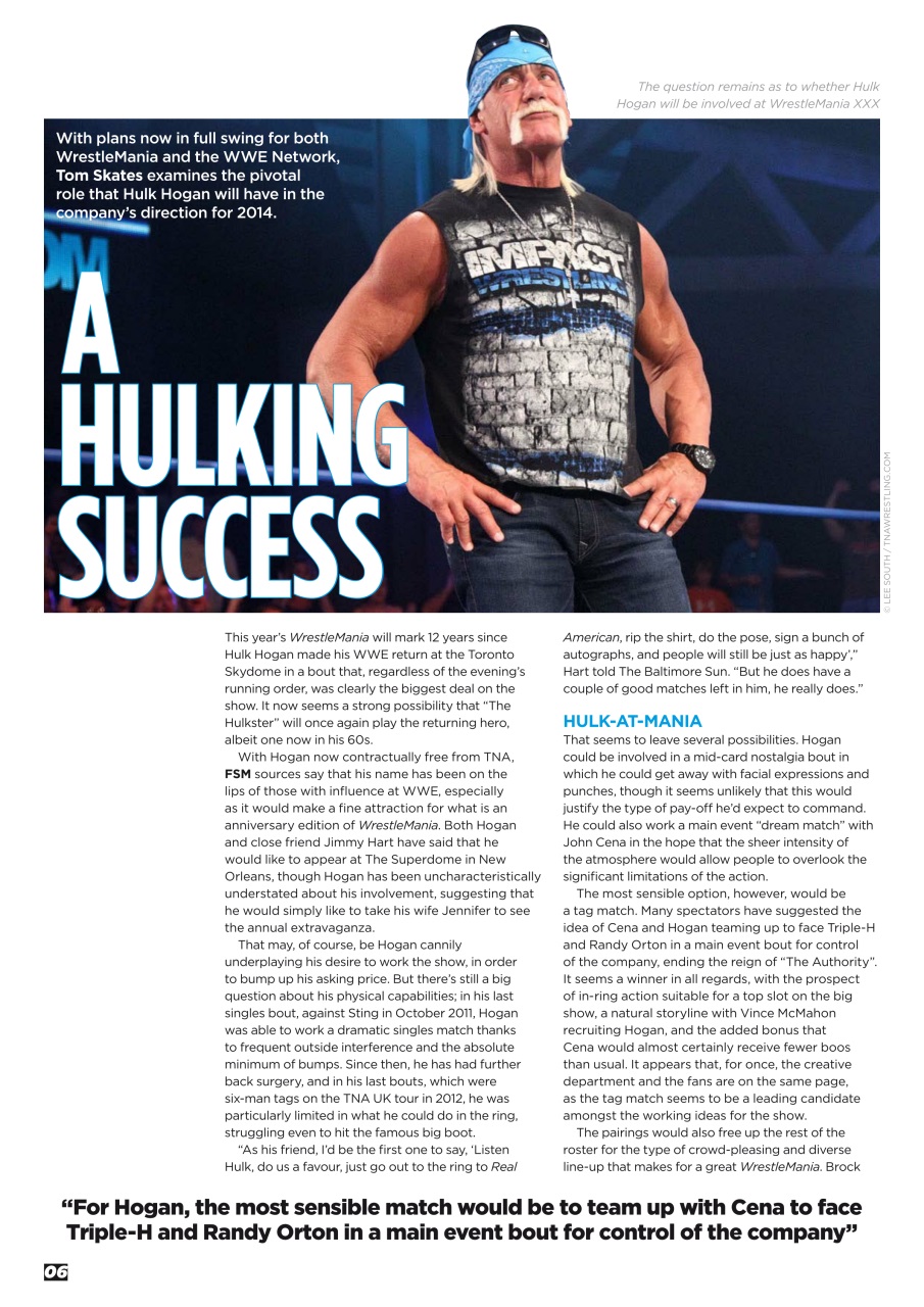 Wrestletalk Magazine Preview Pages