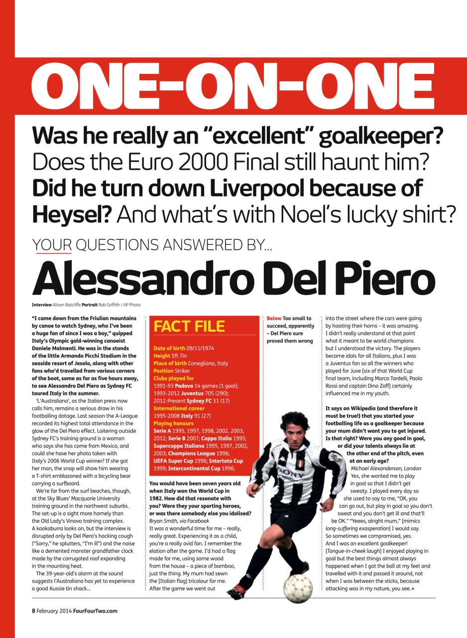 FourFourTwo Preview Pages
