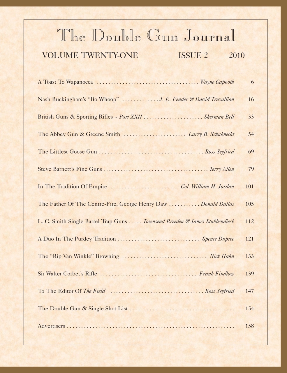 Double Gun Journal Preview Pages