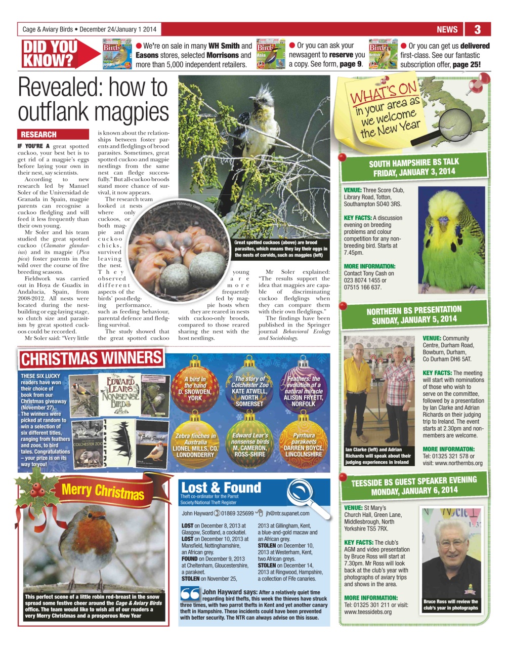 Cage & Aviary Birds Preview Pages