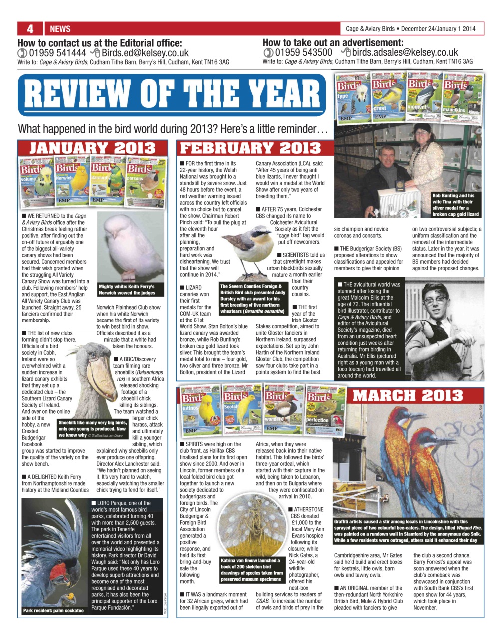 Cage & Aviary Birds Preview Pages