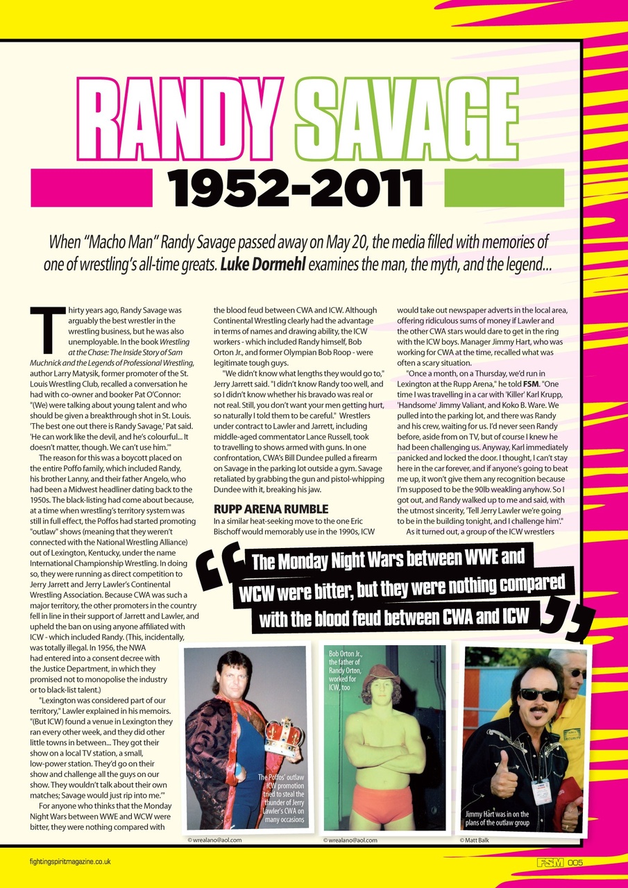 Wrestletalk Magazine Preview Pages