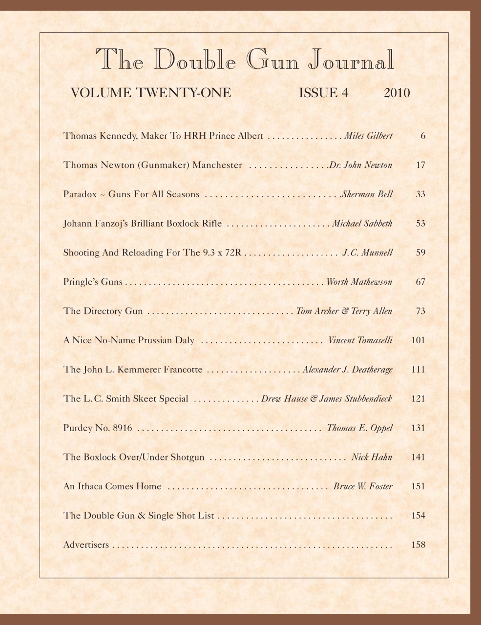 Double Gun Journal Preview Pages