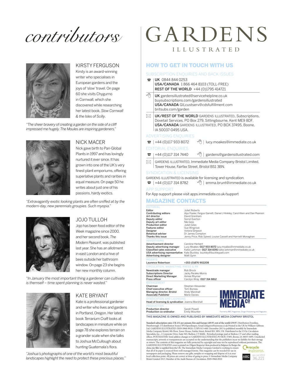 Gardens Illustrated Preview Pages