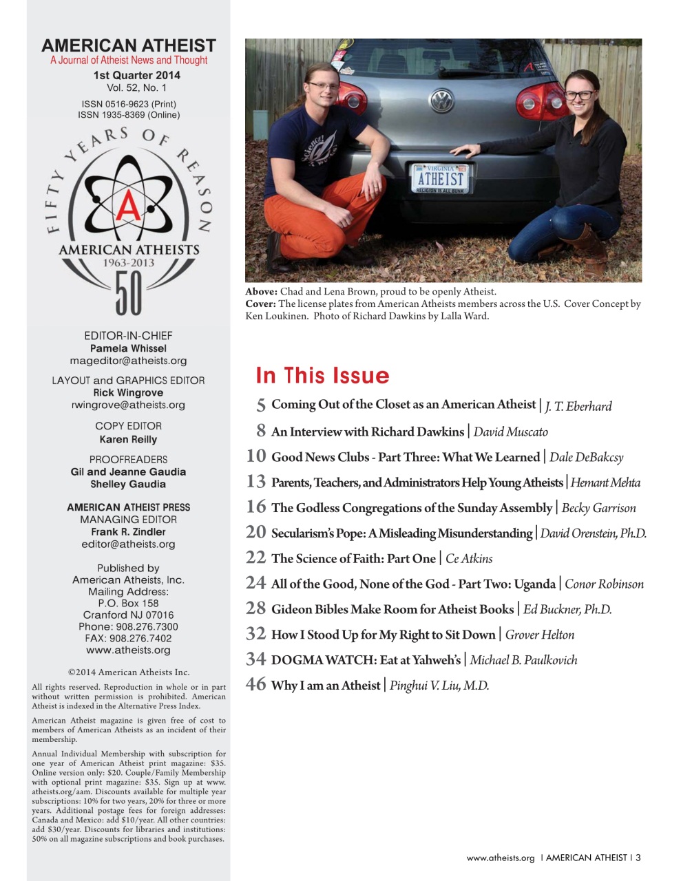 American Atheist Preview Pages