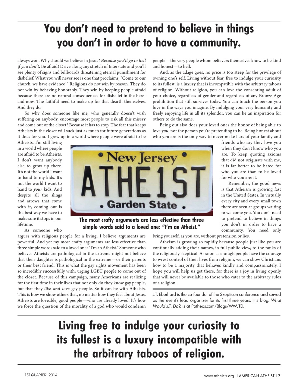American Atheist Preview Pages