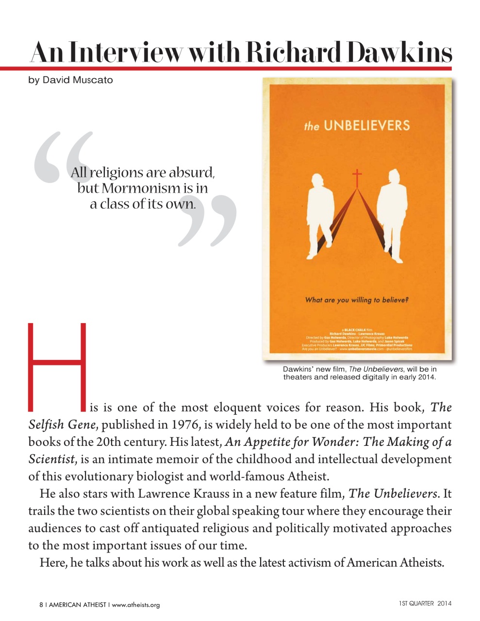 American Atheist Preview Pages