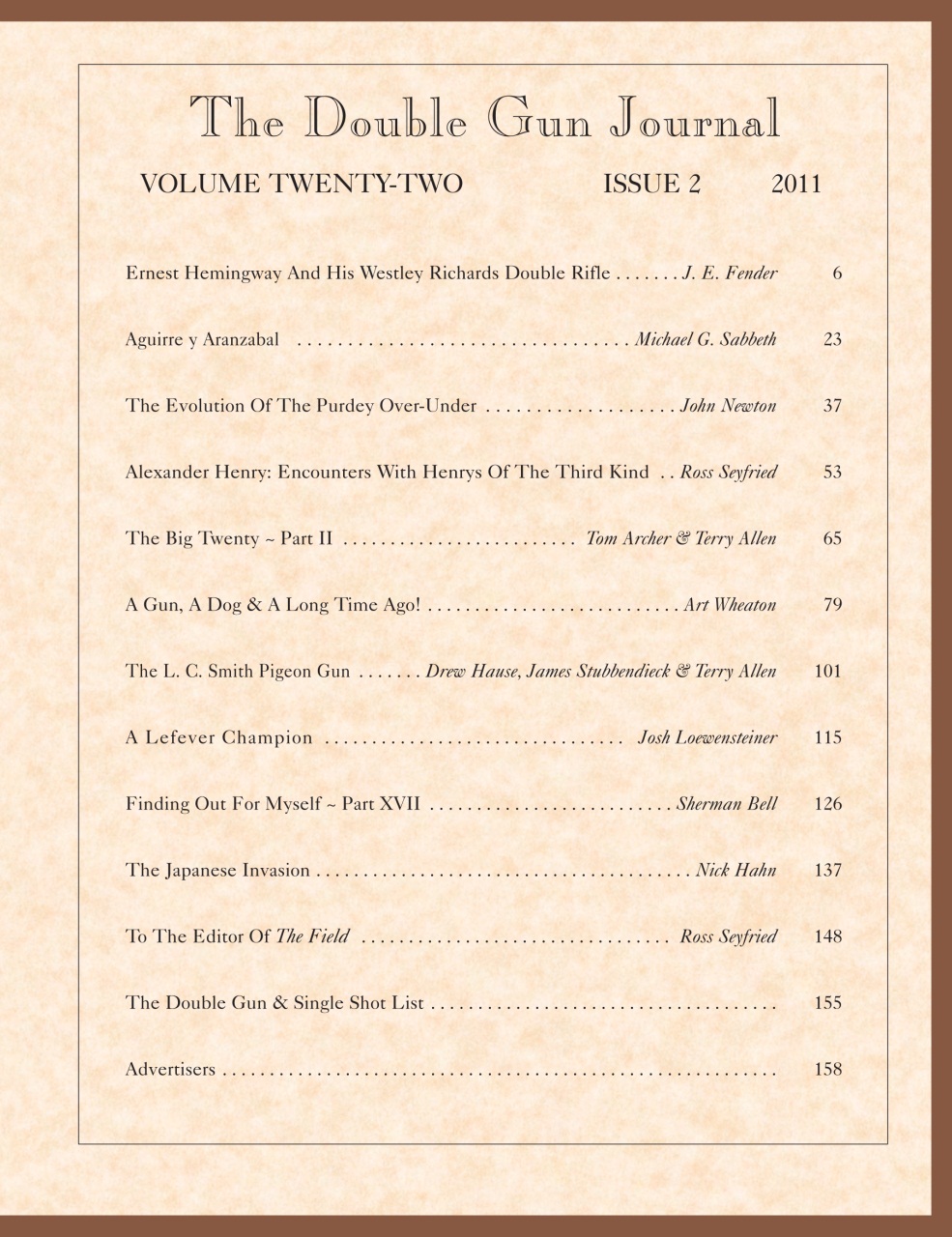 Double Gun Journal Preview Pages