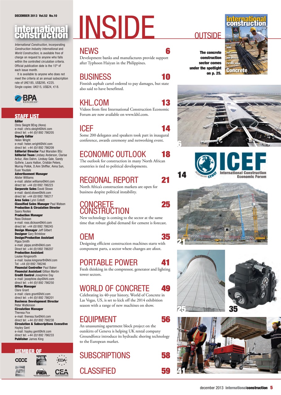 International Construction Preview Pages