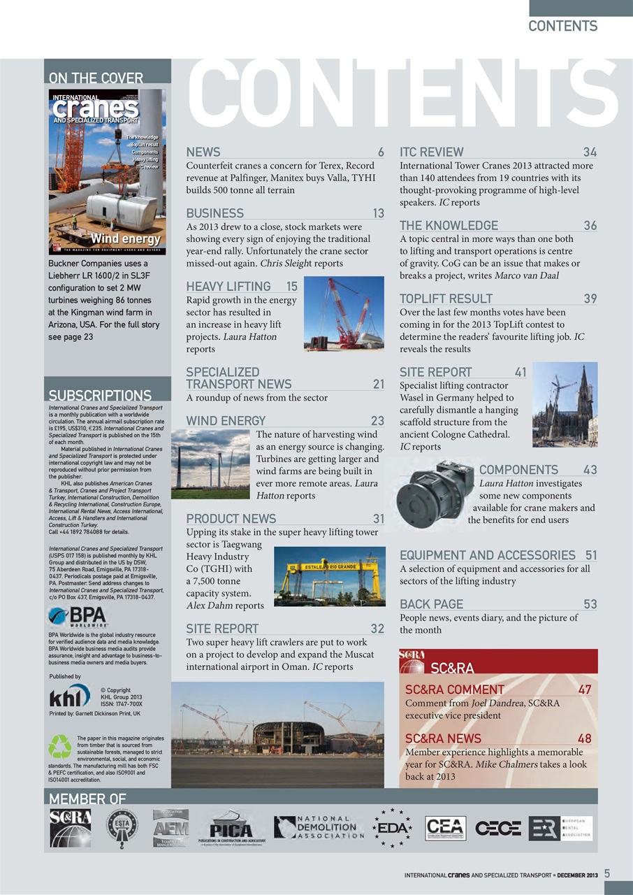 Int. Cranes and Specialized Transp Preview Pages