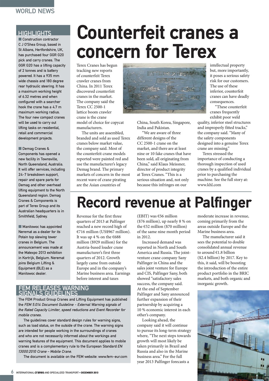 Int. Cranes and Specialized Transp Preview Pages