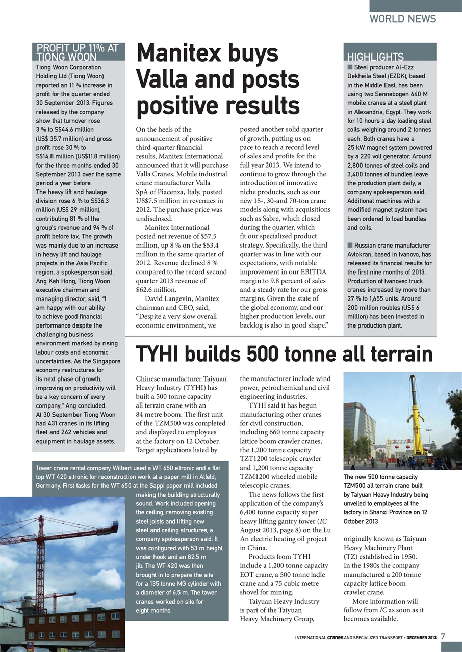 Int. Cranes and Specialized Transp Preview Pages