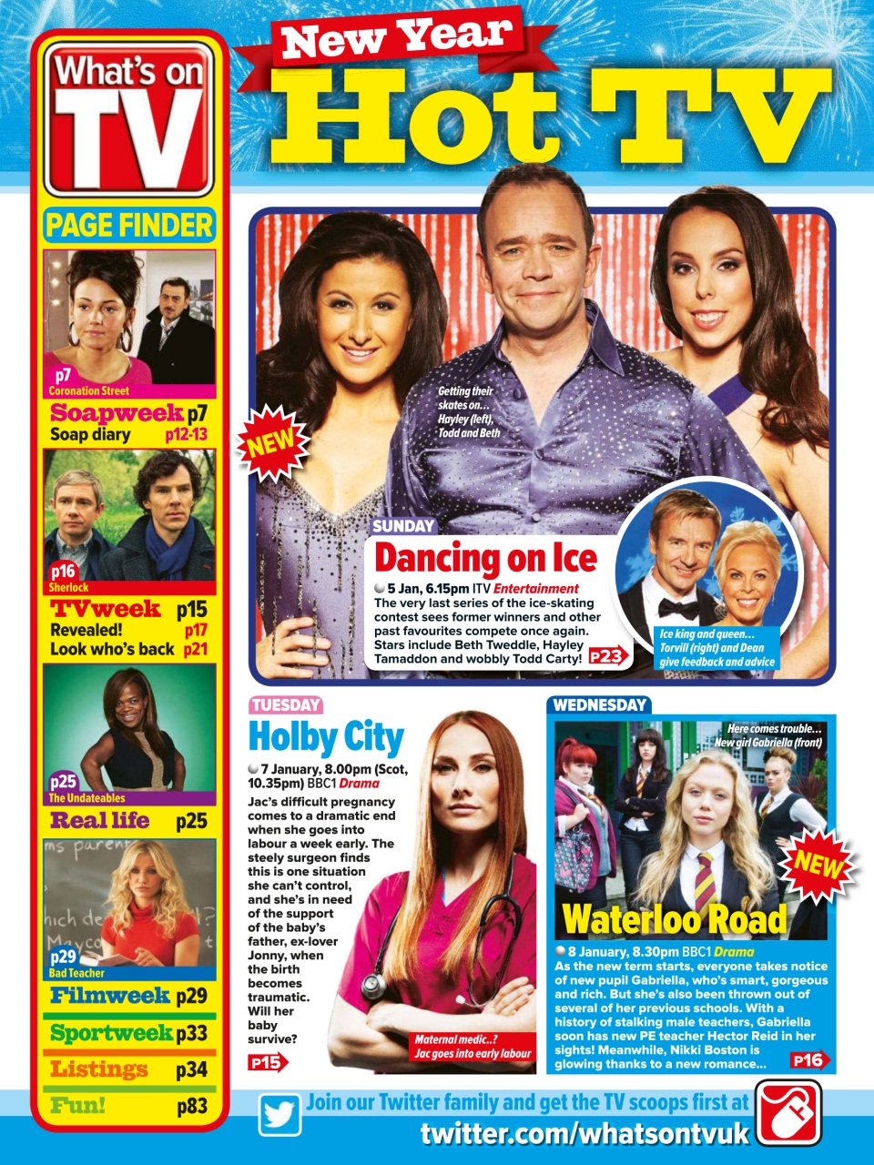 What's on TV Preview Pages