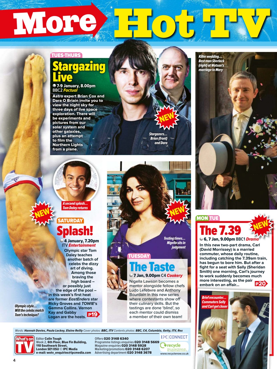 What's on TV Preview Pages