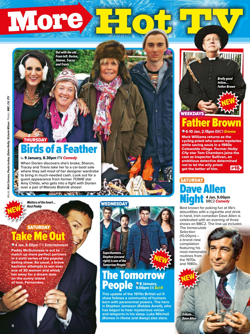 What's on TV Preview Pages