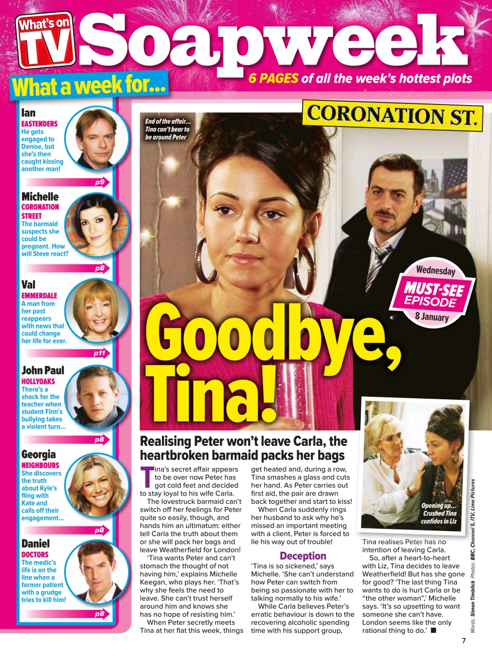 What's on TV Preview Pages