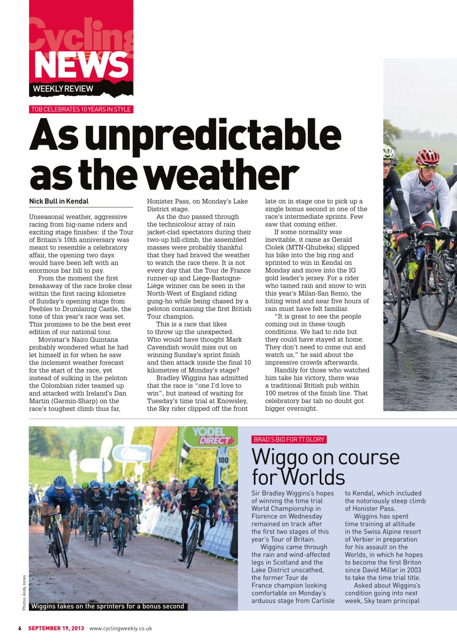 Cycling Weekly Preview Pages
