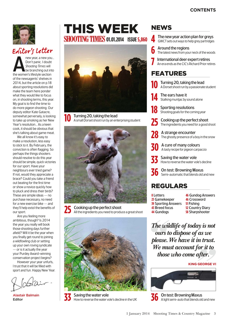 Shooting Times & Country Preview Pages