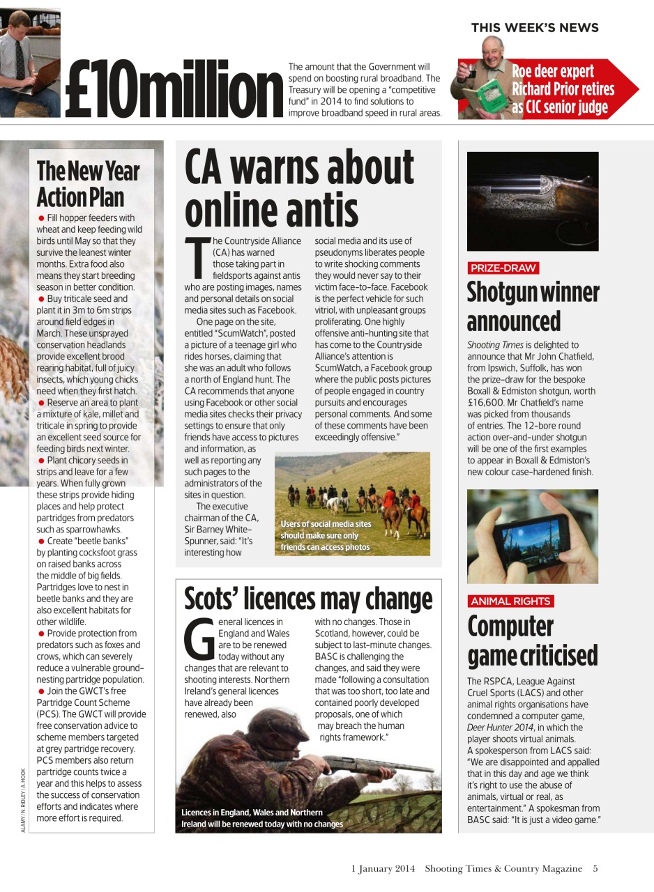 Shooting Times & Country Preview Pages