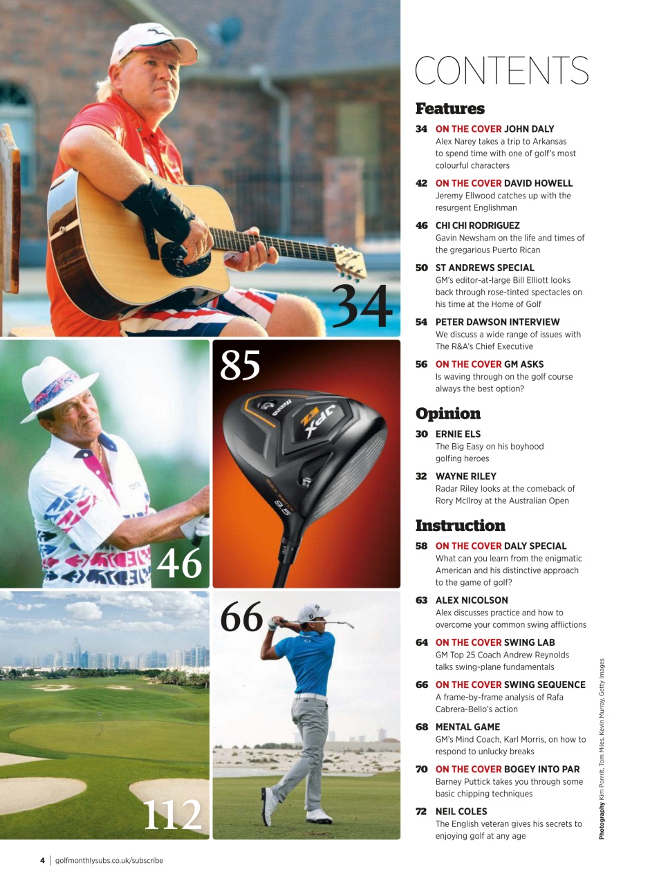 Golf Monthly Preview Pages