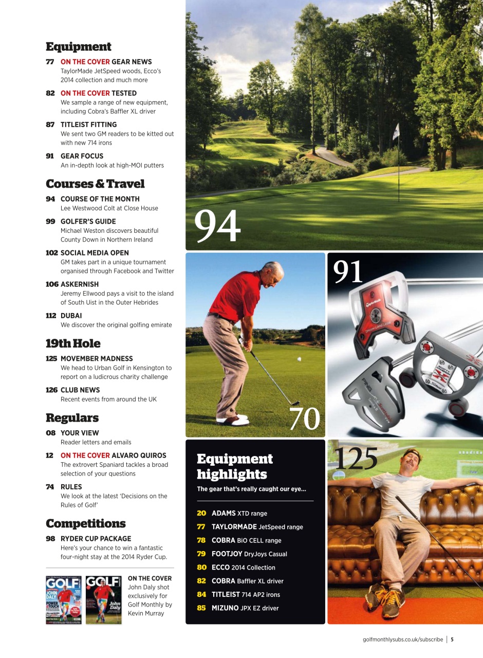 Golf Monthly Preview Pages