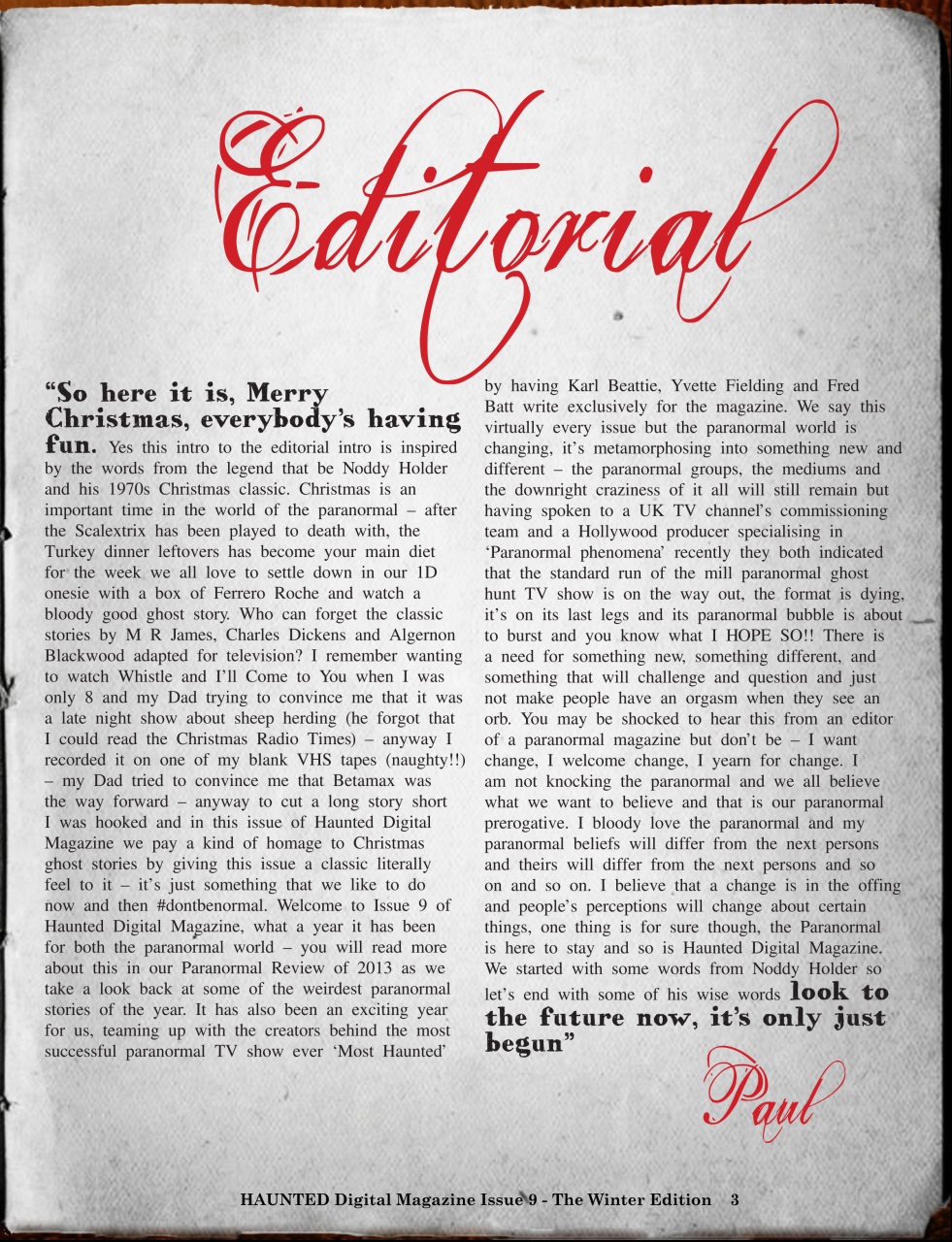 Haunted Magazine Preview Pages