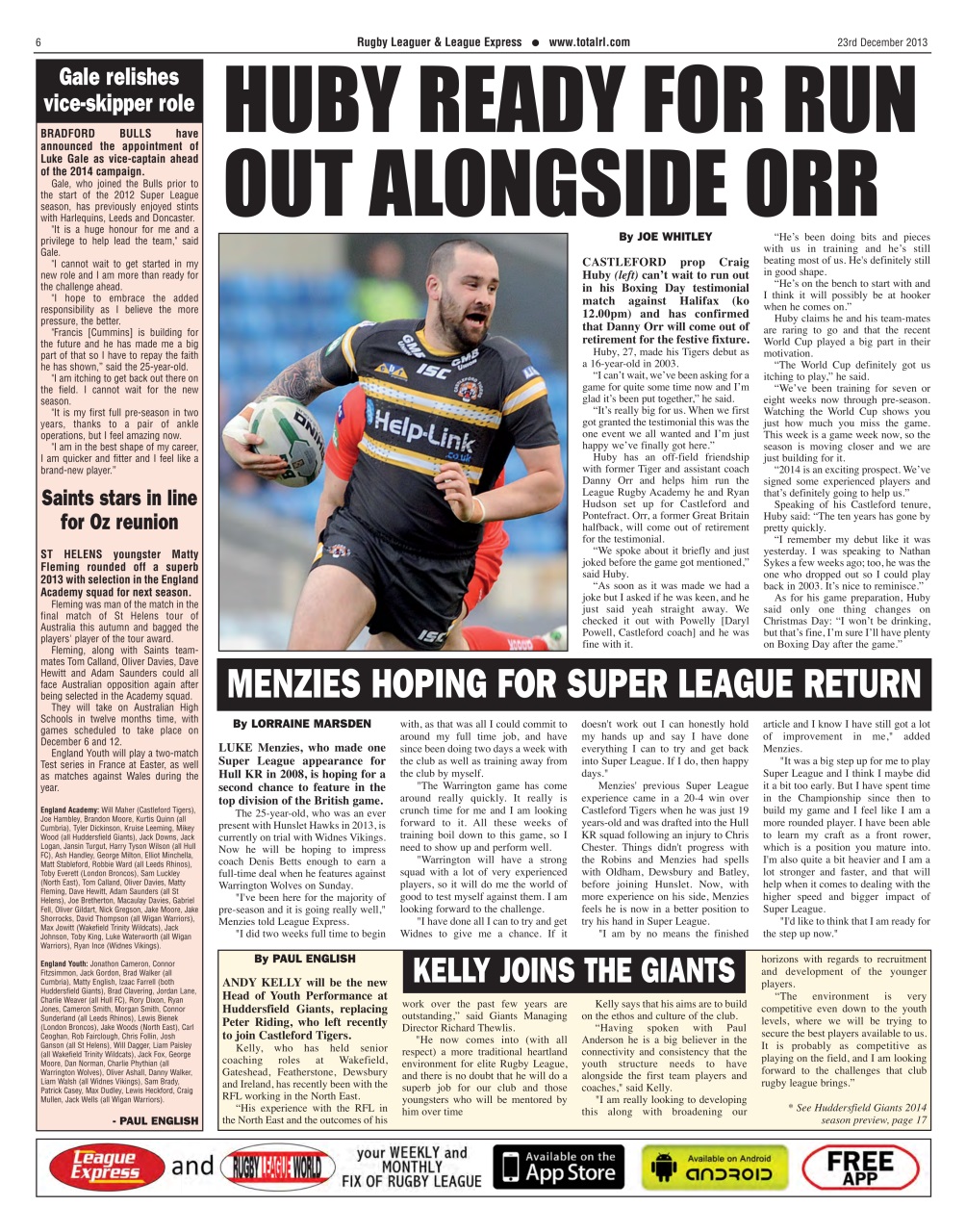 League Express Preview Pages