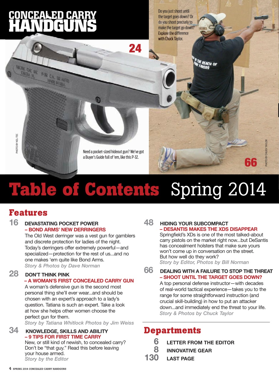 Concealed Carry Handguns Preview Pages