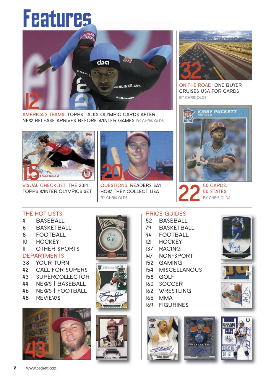 Sports Card Monthly Magazine Preview Pages