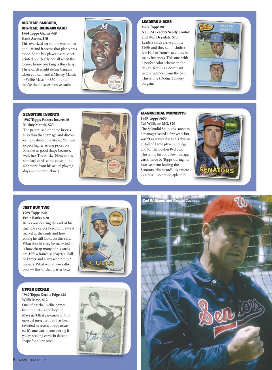Beckett Baseball Magazine Preview Pages