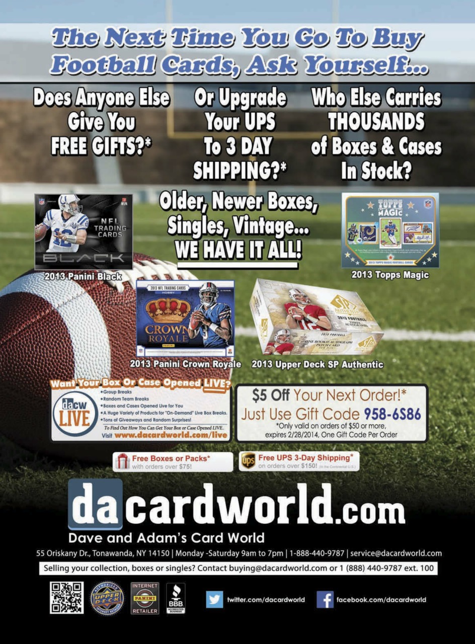 Beckett Football Magazine Preview Pages