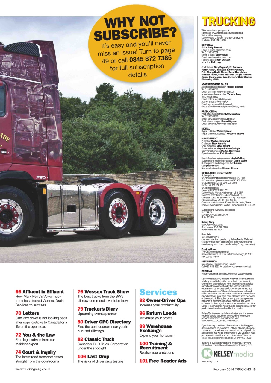 Trucking Magazine Preview Pages