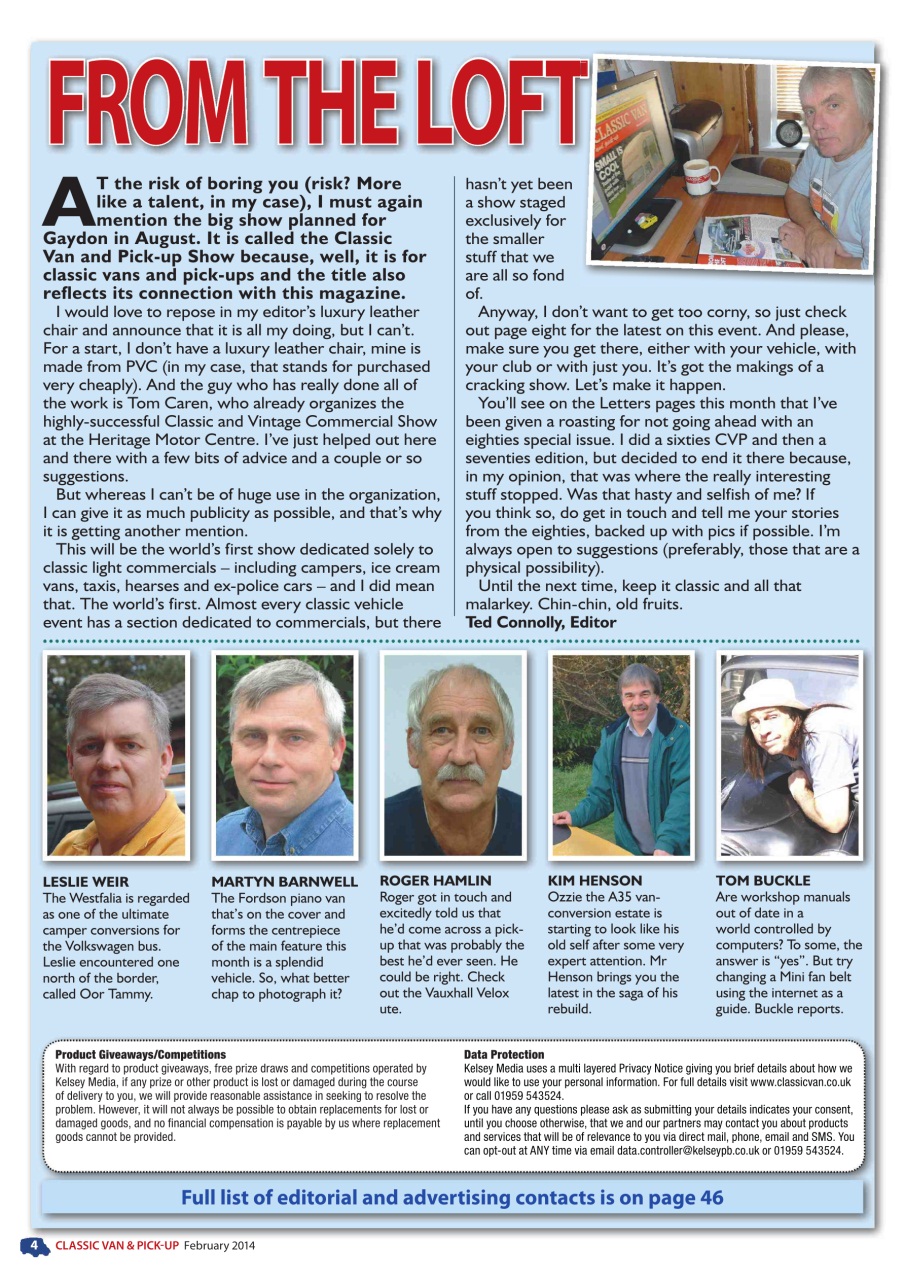 Classic Van & Pick-up Preview Pages