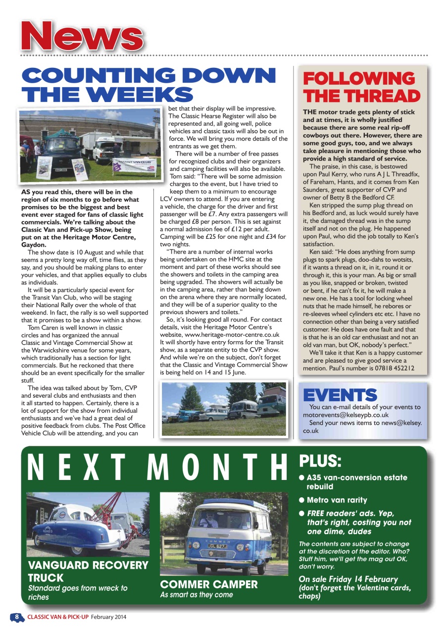 Classic Van & Pick-up Preview Pages