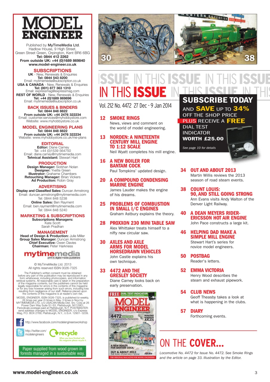 Model Engineer Preview Pages