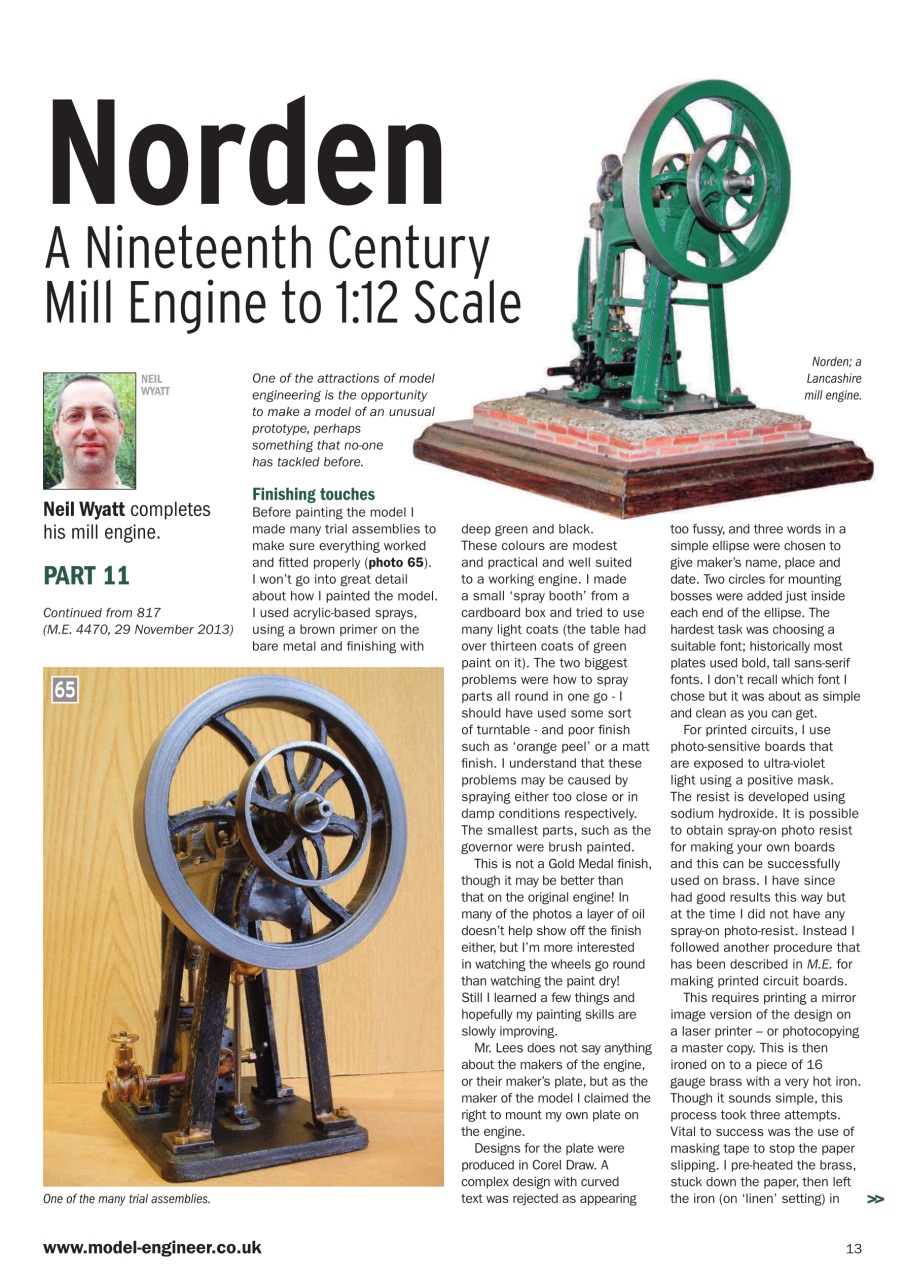 Model Engineer Preview Pages