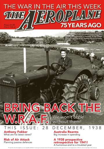 Aeroplane Weekly - The War in the Air 75 years ago issue 