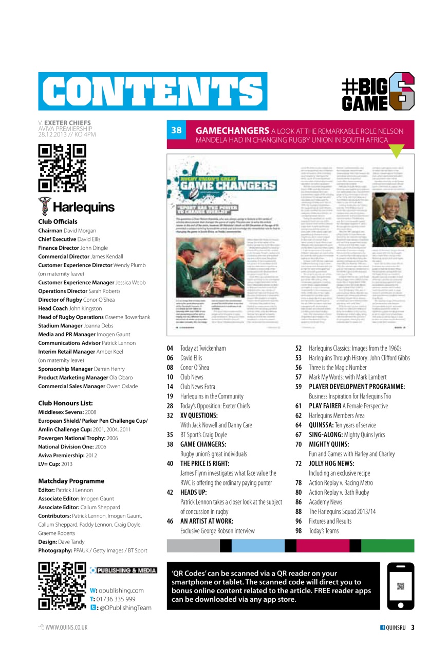 Harlequins Preview Pages