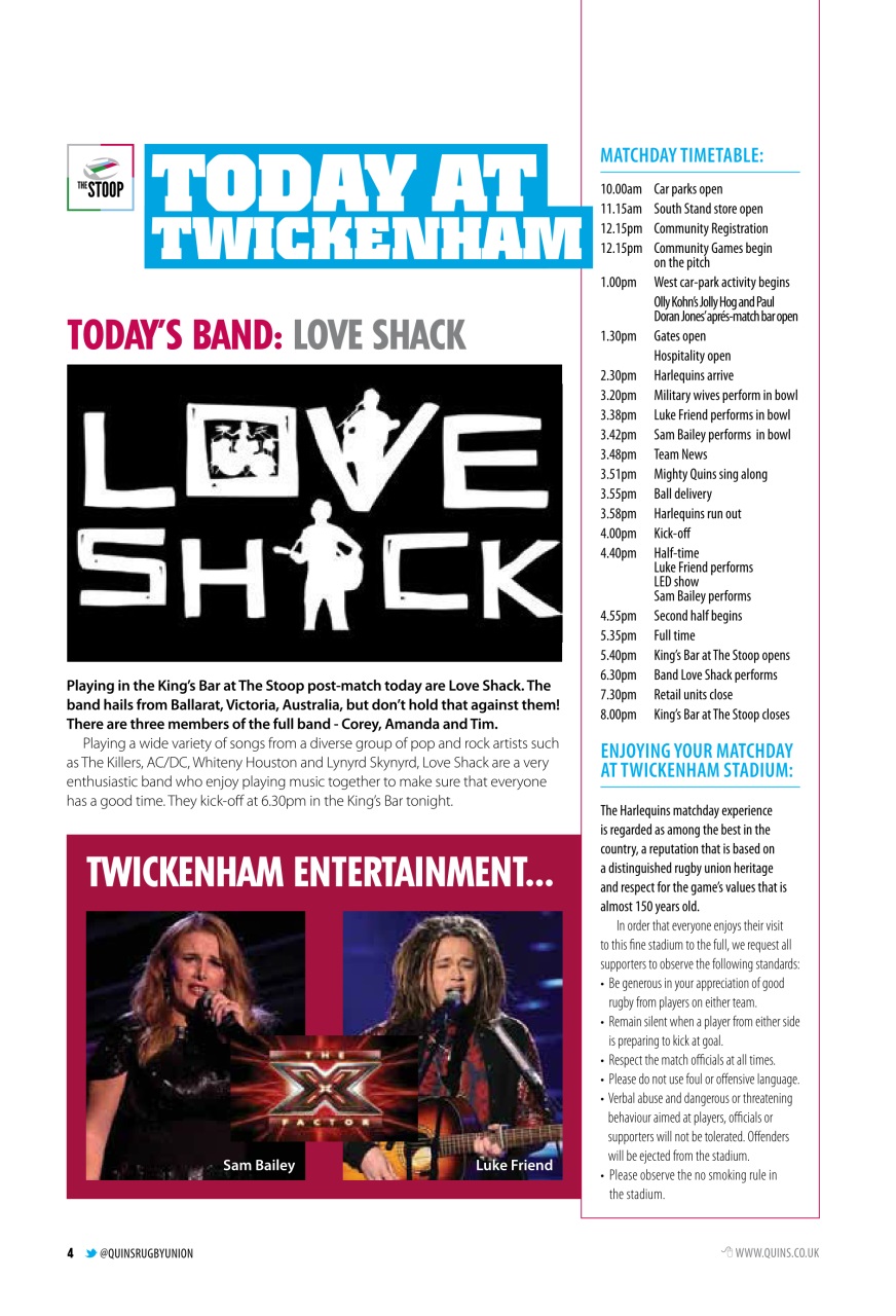 Harlequins Preview Pages