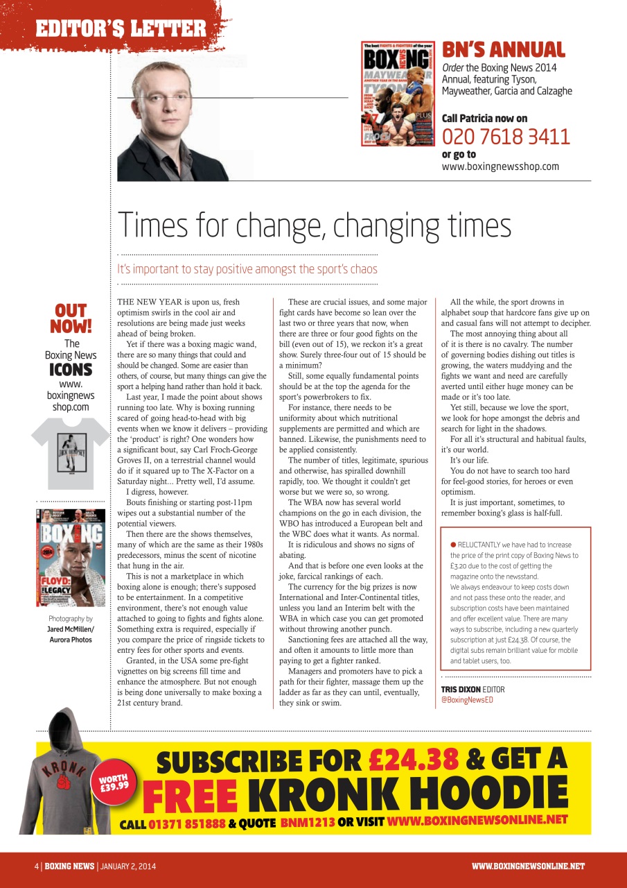 Boxing News Preview Pages