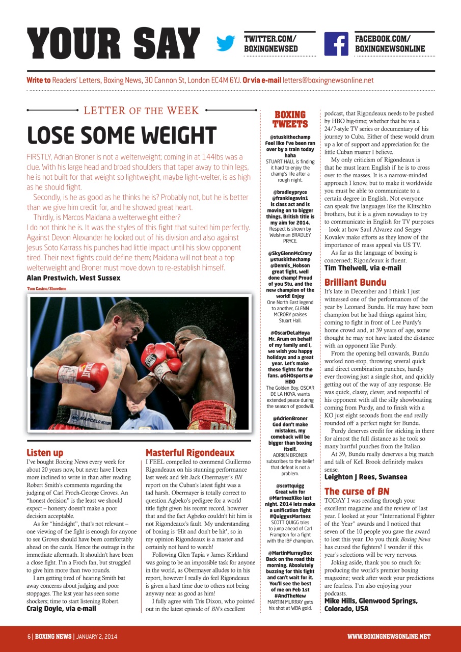 Boxing News Preview Pages