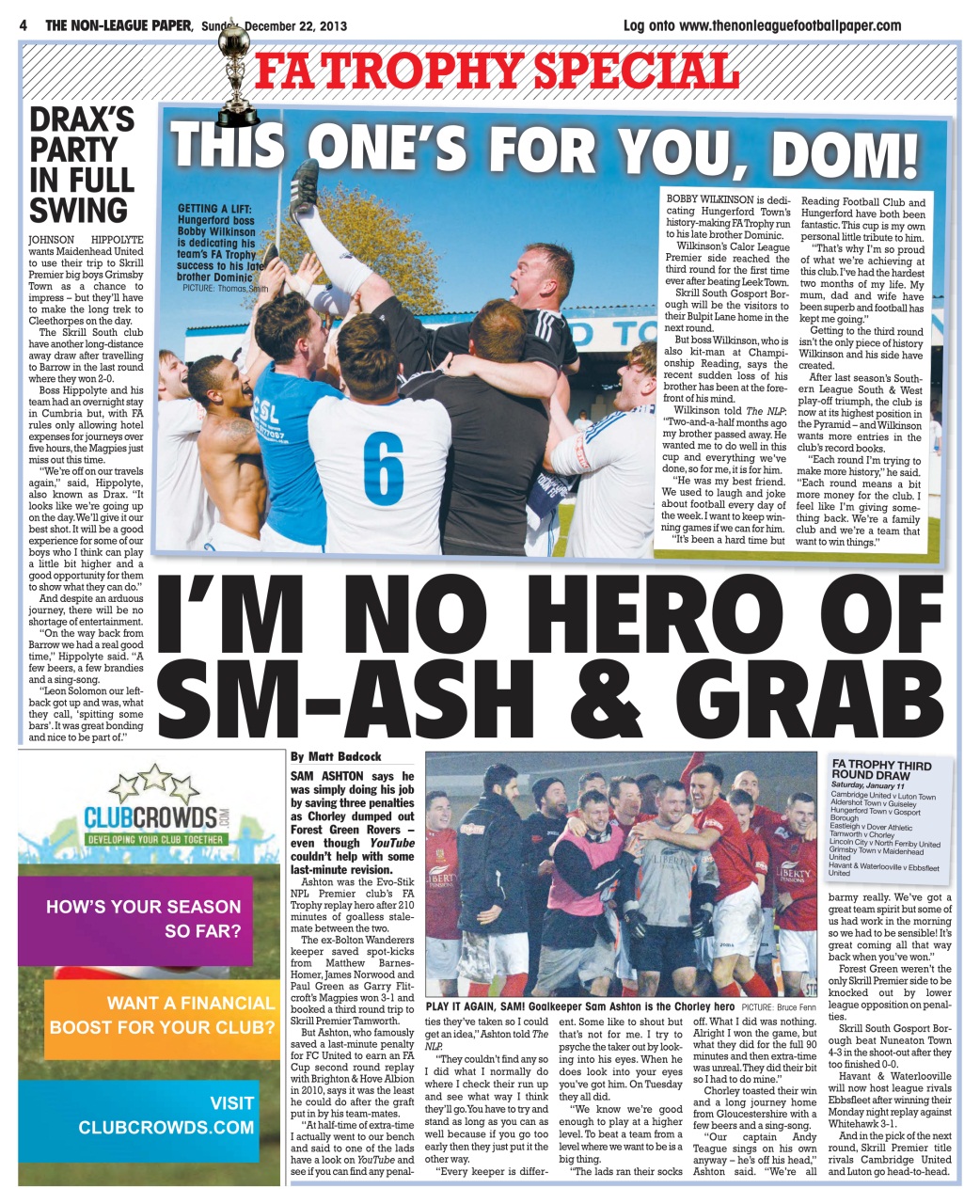 The Non-League Football Paper Preview Pages