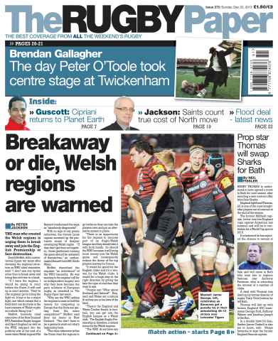 The Rugby Paper issue 22nd December 2013