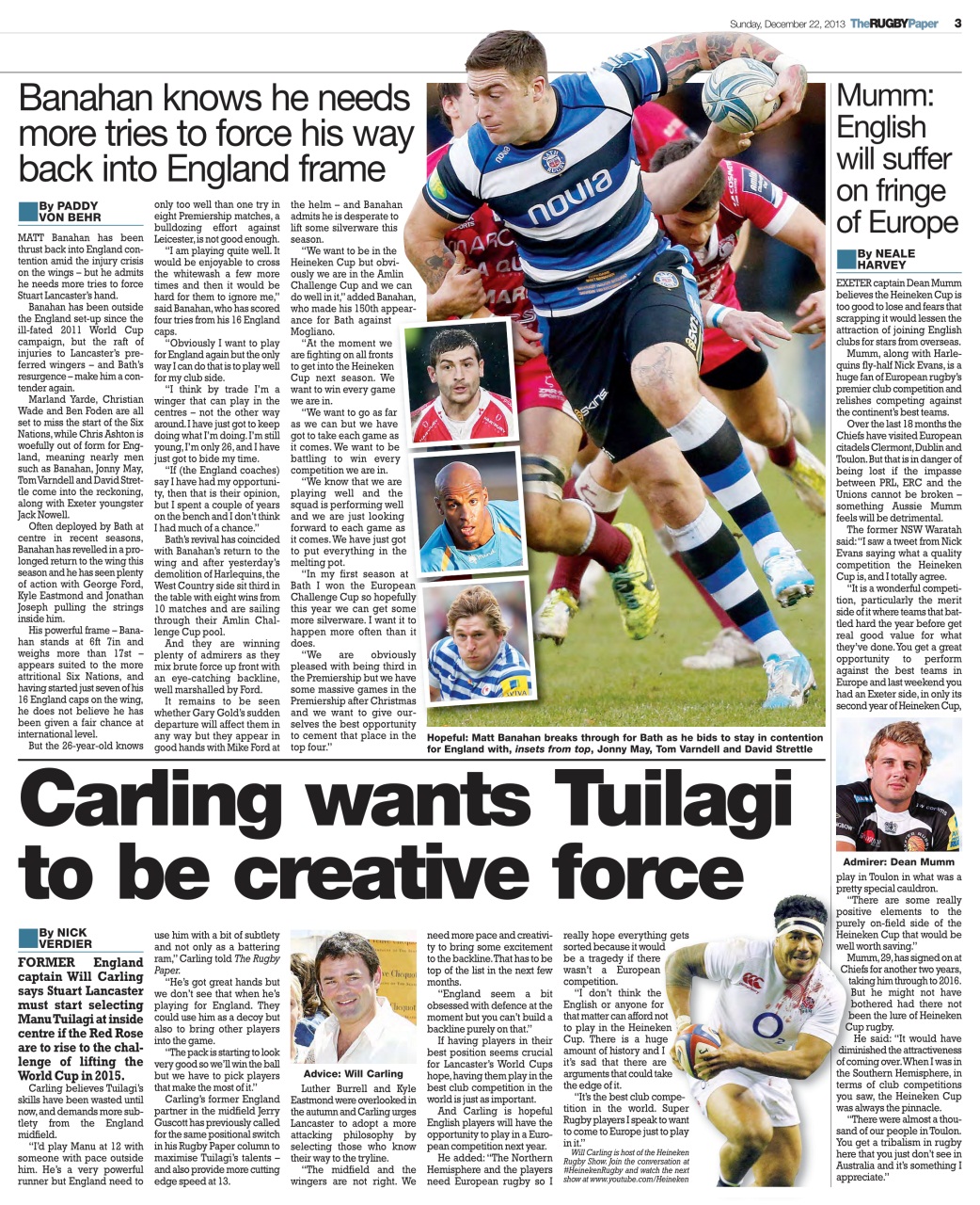 The Rugby Paper Preview Pages