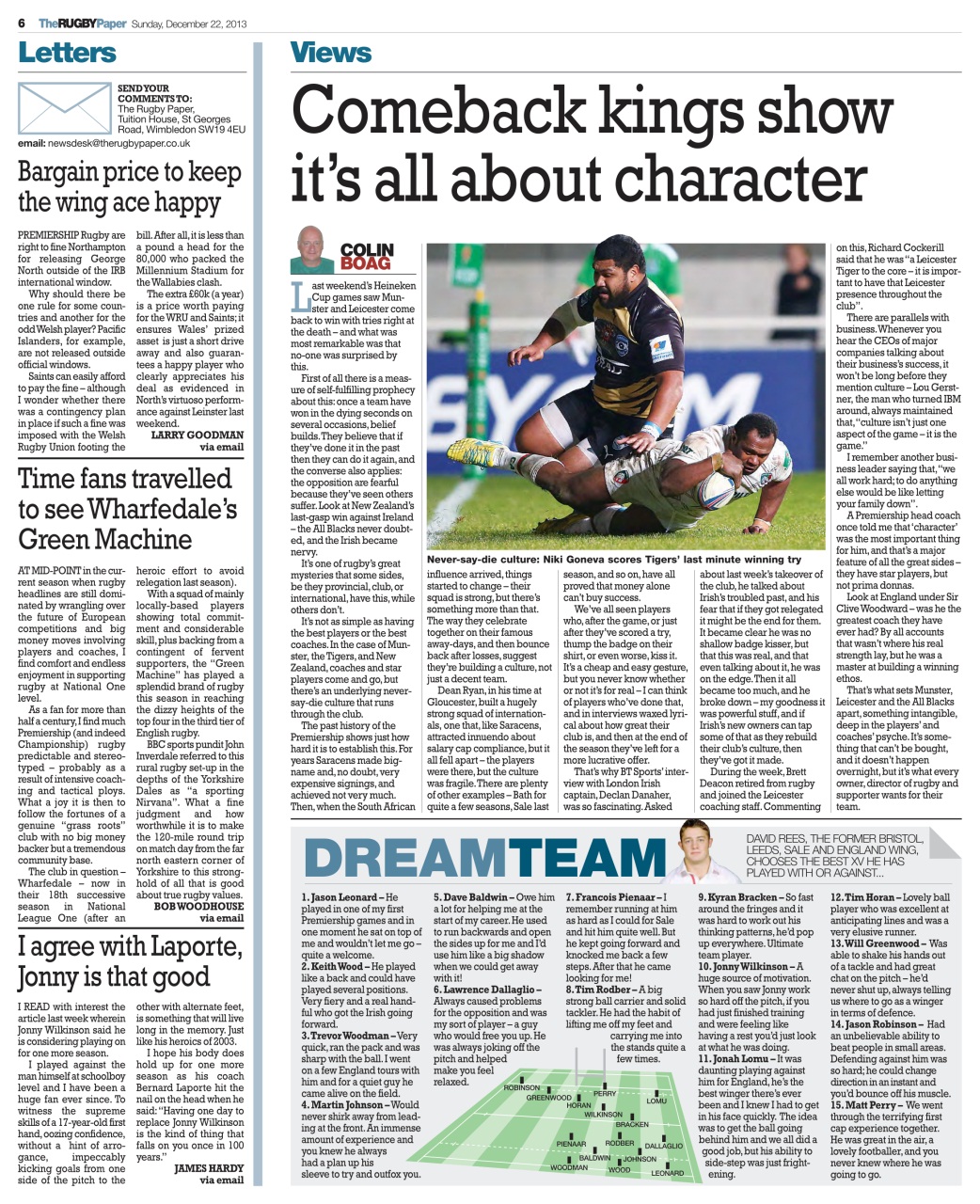 The Rugby Paper Preview Pages