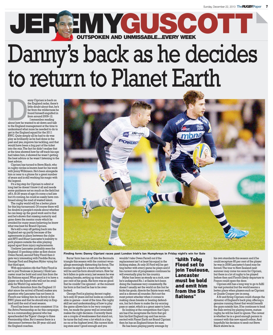 The Rugby Paper Preview Pages