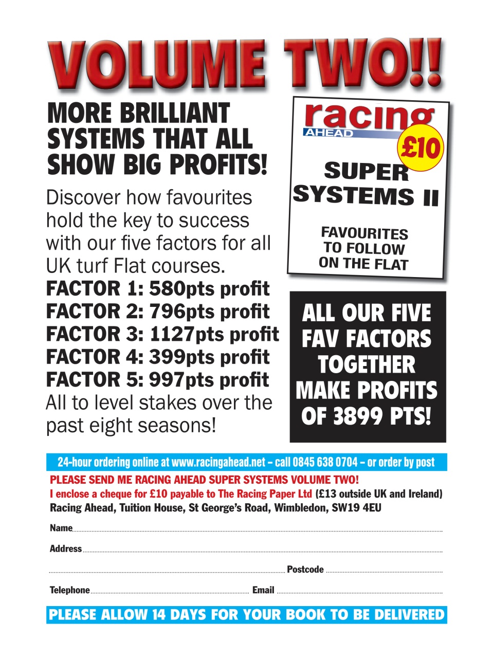 Racing Ahead Preview Pages